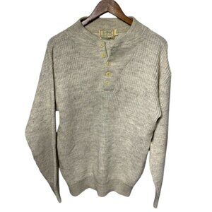 Vintage L.L. Bean Sweater Beige Size Medium Tall
